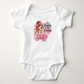 Papa's Kleine Prinses Schattige Baby Meisje Konijn Romper