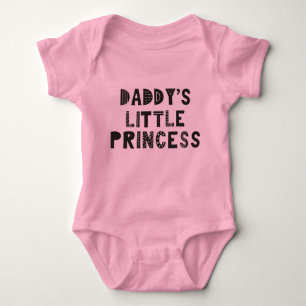 Papa's kleine prinsesprinsesje Cute Girl Pink Romper