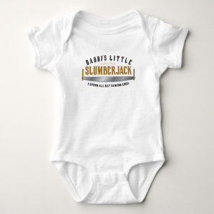 Papa's kleine Slumberjack uit één stuk baby Romper