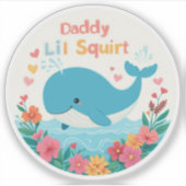 Papa's Kleine Sproeier Sticker (Voorkant)