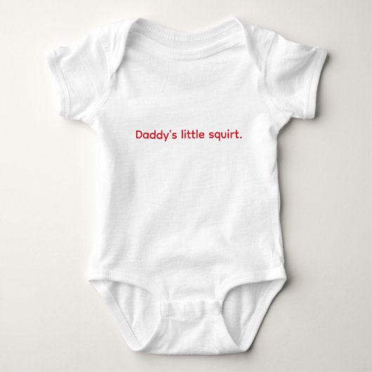 Papa's kleine spuit. romper (Voorkant)
