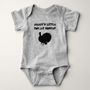 Papa's kleine Turkije Hunter met Turkije Romper