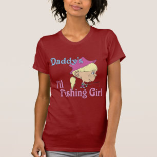 Papa's kleine Vissen meisje T-shirt