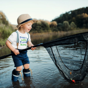 Papa's kleine Vissende boeddy Kinder Shirts