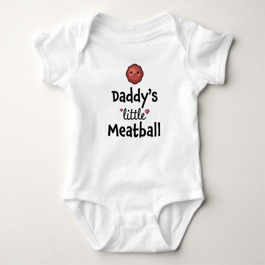 Papa's kleine vleesbal romper (Voorkant)