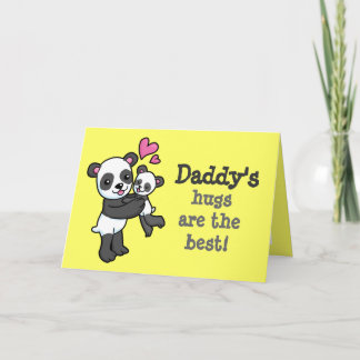 Papa's knuffels zijn de beste Panda beer knuffel k Kaart