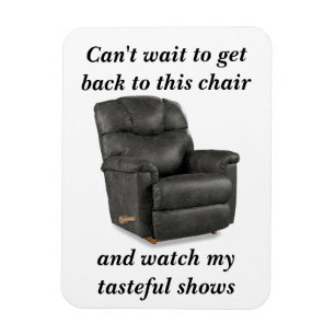 Papa's koelkastmagneet van zijn favoriete stoel magneet