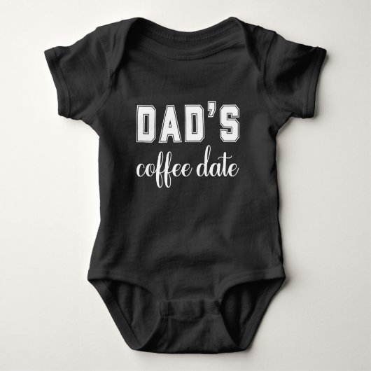 Papa's koffie date, grappig romper (Voorkant)
