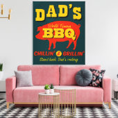 Papa's koken canvas afdruk (Insitu (Woonkamer))