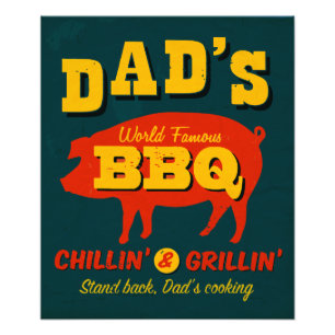 Papa's koken foto afdruk