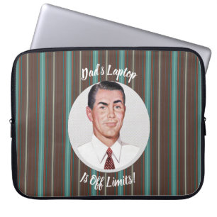 Papa's laptop heeft geen grenzen. laptop sleeve