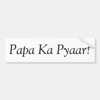 Papa's Liefde Bumpersticker