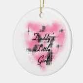 Papa's Lil Girl Keramisch Ornament (Links)