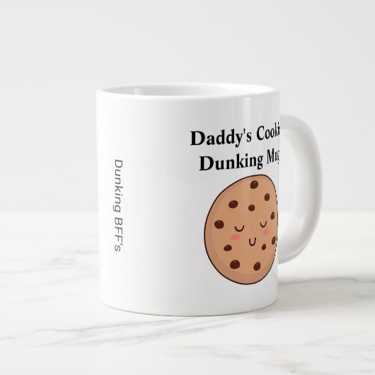 Papa's linkerhand - Melk in koekjes Mok 20 oz (Voorkant rechts)
