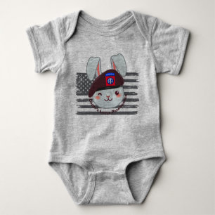 "Papa's Little 82nd Airborne Paratrooper" Romper