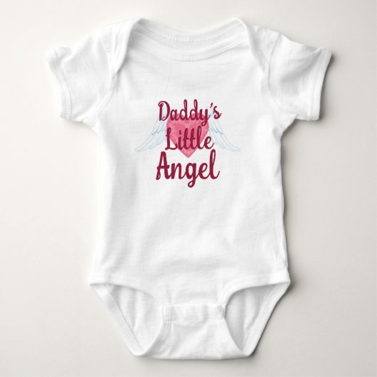 Papa's Little Angel Baby Bodysuit (Voorkant)