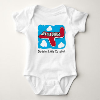 Papa's Little Co-pilot Een stuk Baby Bodysuit