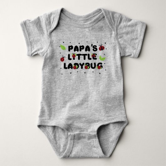 Papa's Little Ladybug - Cute Romper (Voorkant)