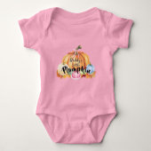"Papa's Little Plumpkin" Grappige Herfst Pun Pumpk Romper (Voorkant)
