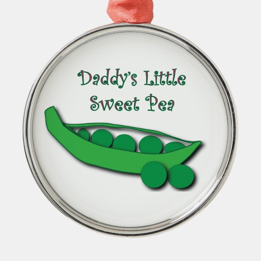 Papa's Little Sweet Pea Ornament (Voorkant)
