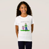 Papa's meisje (Blond) T-shirt (Voorkant volledig)