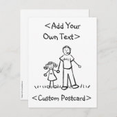 Papa's Meisje Briefkaart (Voorkant / Achterkant)