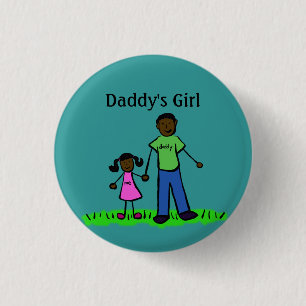 Papa's meisje Buttonnen Aangepaste familie Pins Ronde Button 3,2 Cm