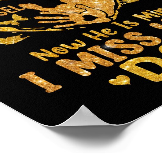 Papa's meisje dat ik vroeger zijn engel vaderdag w poster (Hoek)