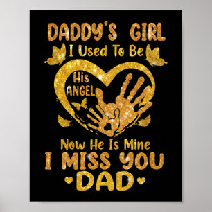 Papa's meisje dat ik vroeger zijn engel vaderdag w poster