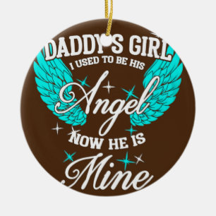 Papa's meisje dat ik vroeger z'n engel was, nu is keramisch ornament