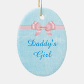 Papa's Meisje Kerst Ornament Keepsake (Achterkant)