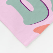 Papa's Meisje Retro Roze Fleece Deken (Hoek)