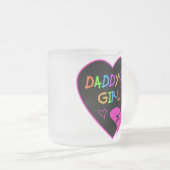 Papa's Meisje T Shirten, Mokken, Kussens, Briefpap Matglas Koffiemok (Voorkant rechts)