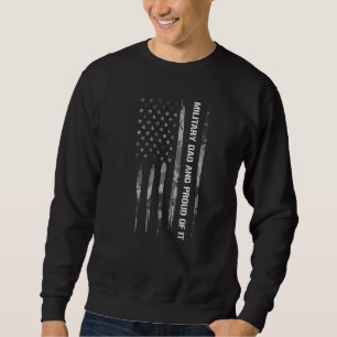 Papa's militaire vader en vader van de Amerikaanse Trui