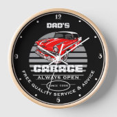 Papa's of elke naam garage altijd open slogan auto (Voorkant)