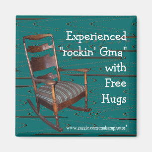 Papa's Ol Rocker Magnet-pas elke keer aan Magneet