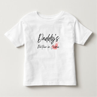 Papa's partner in misdaad peuter meisje T-shirt