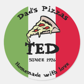 Papa's Pizzas Ronde Sticker