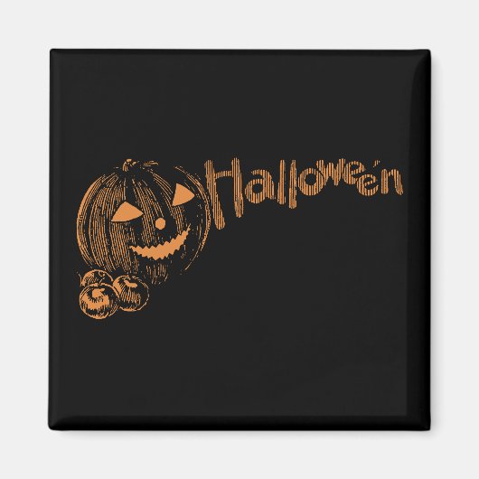 Papa's Posse van Halloween Jack o Lanterns Magneet (Voorkant)