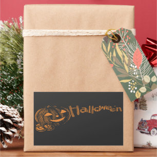 Papa's Posse van Halloween Jack o Lanterns Rechthoekige Sticker