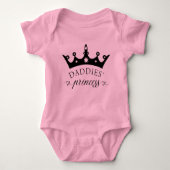 Papa's Prinses Baby Tutu Homovaders Romper (Voorkant)
