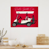 Papa's Sportauto Golf Cart Print Poster (Keuken)