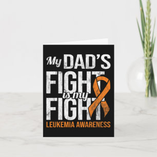 Papa's strijd Mijn strijd Leukemie Bewustzijn Leuk Kaart