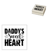 Papa's Sweet Heart Rubberstempel (Gestempeld)