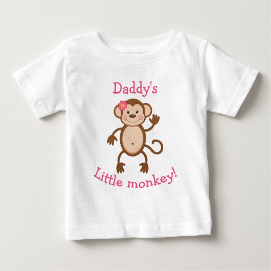 Papa's T-shirt van Little Monkey (Voorkant)