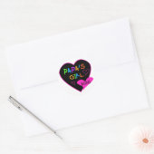 Papa's T - shirts, Petten, Mokken, Buttonnen, kled Ronde Sticker (Envelop)