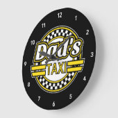 Papa's Taxi Large Clock Grote Klok (Hoek)