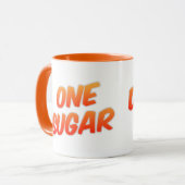 Papa's Tea One Sugar Orange Deux Tons Mug (Devant gauche)