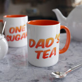 Papa's Tea One Sugar Orange Deux Tons Mug