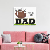 Papa's Team Wrapped Canvas Afdruk (Insitu (Woonkamer))